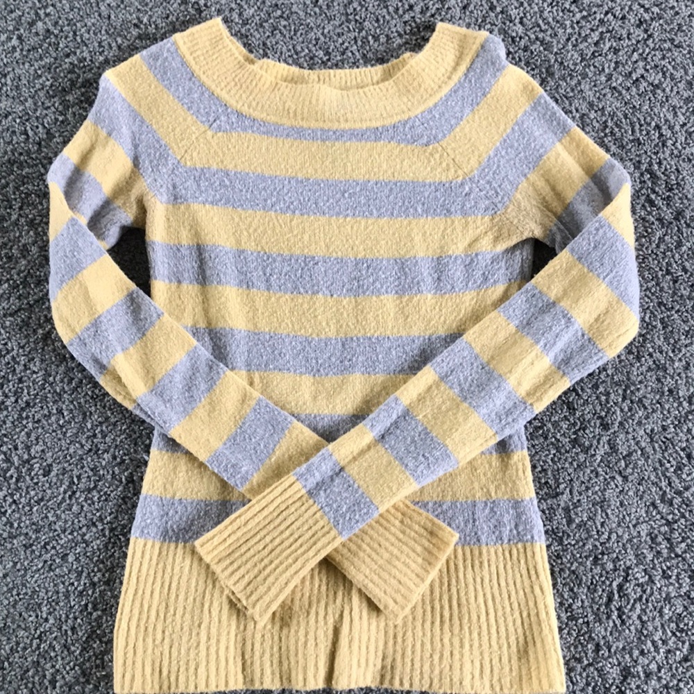 Rue 21 Sweater Yellow/Gray